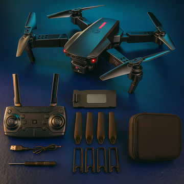 Dron con doble cámara 4K + Maletín Gratis
